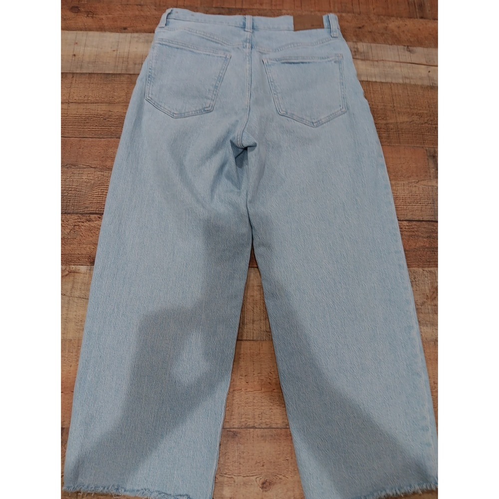 Madewell The Perfect Vintage Wide Leg Jean Womens Size 29 Blue Denim Crop 2437 - Picture 13 of 13
